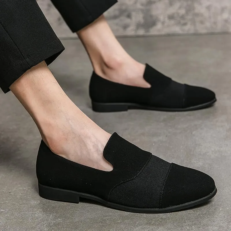 Santimon Mens Suede Leather Slip On Loafers Breathable Penny Loafers for Men Lightweight Driving Boat Shoes