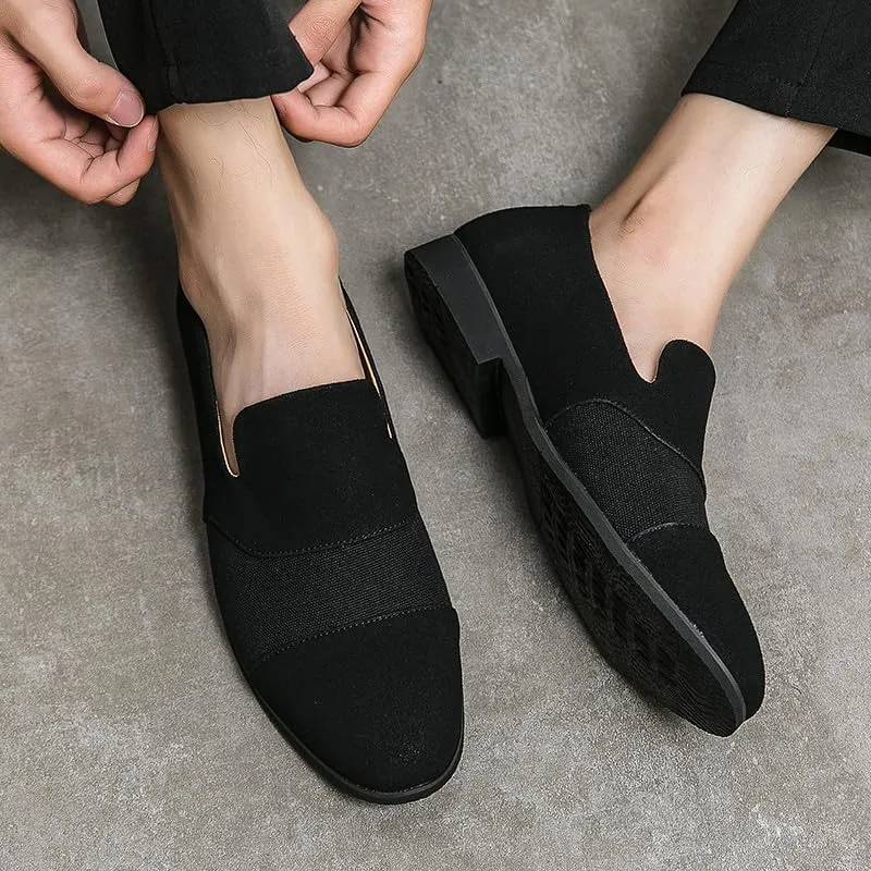 Santimon Mens Suede Leather Slip On Loafers Breathable Penny Loafers for Men Lightweight Driving Boat Shoes