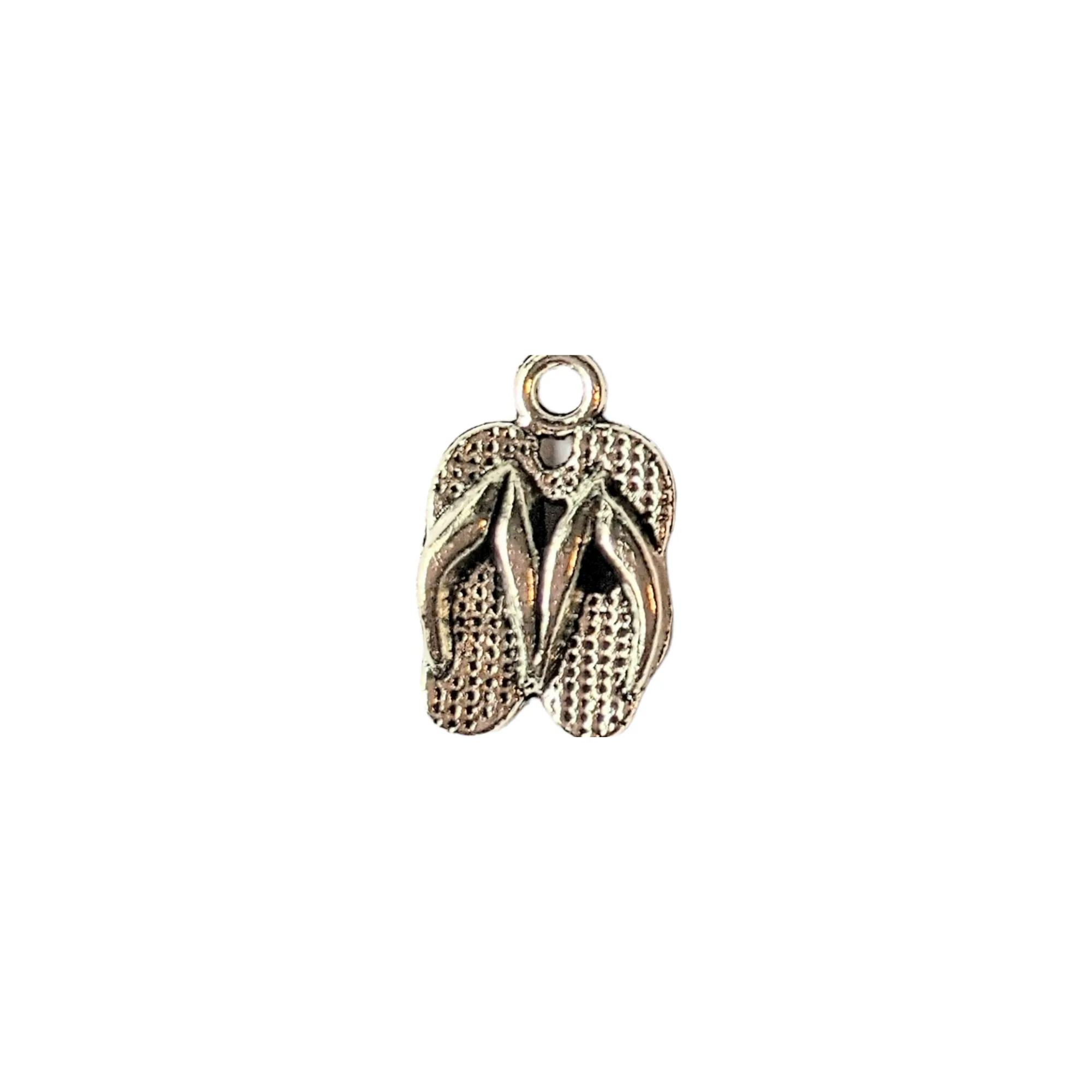 Silver Tiny Flip flops Charm