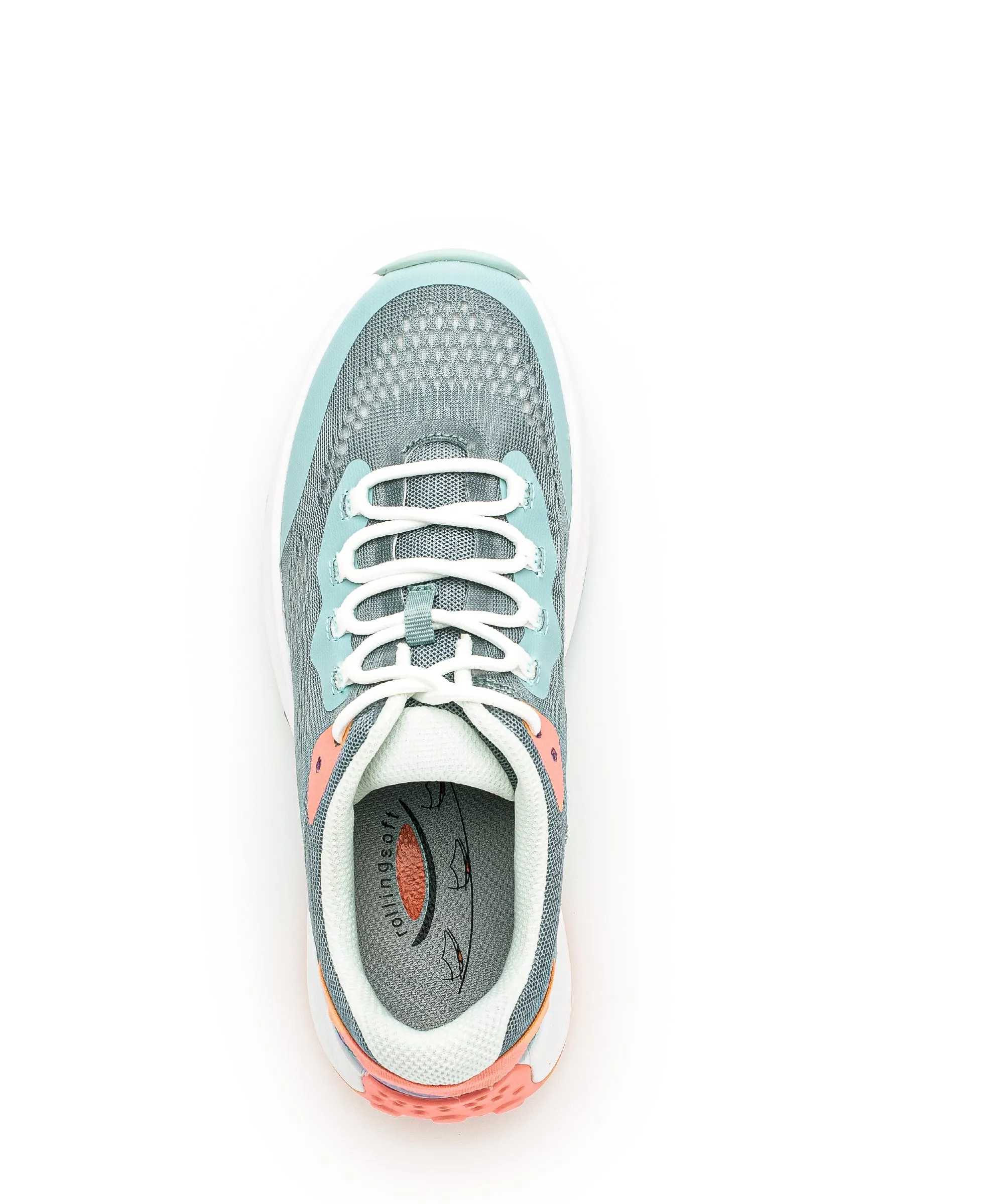 Sneakers menthe en textile