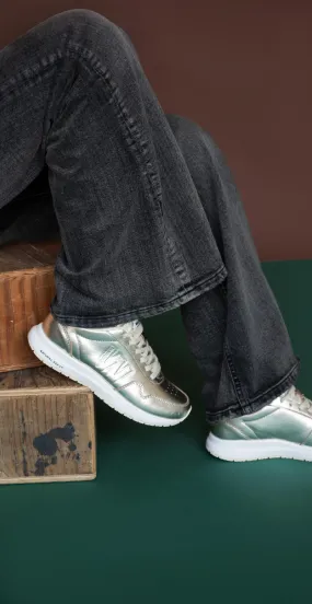 Sneakers natural soft metallic gold