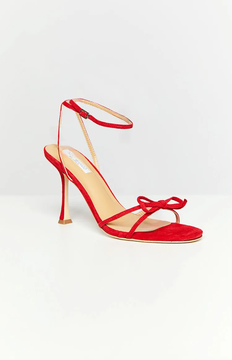 Tony Bianco Lover Red Suede Heels