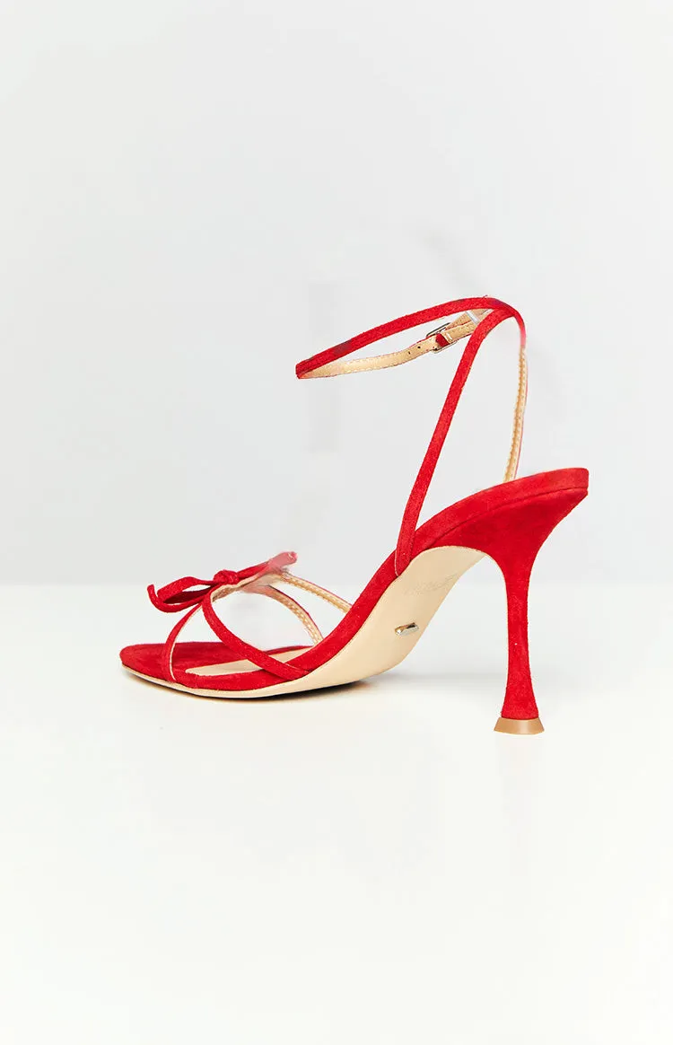 Tony Bianco Lover Red Suede Heels