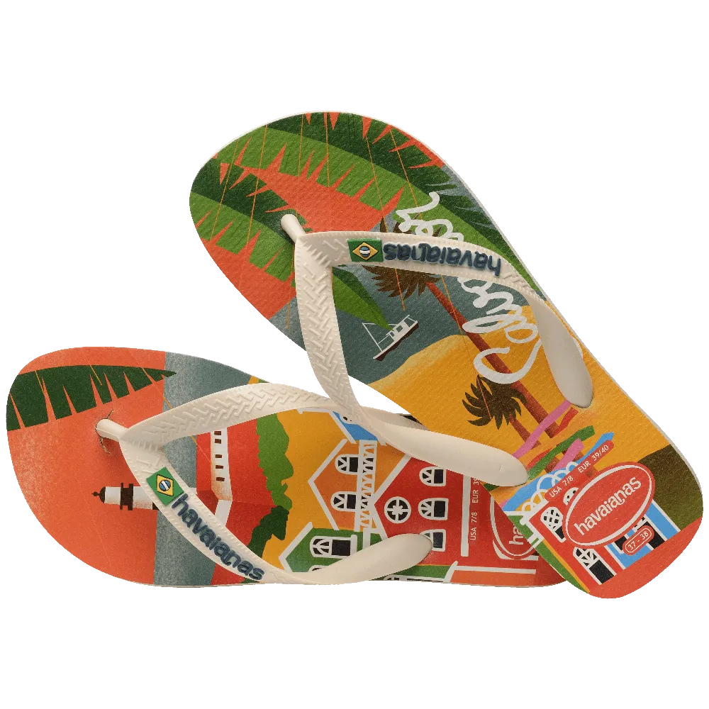 Top Postcard Flip Flops