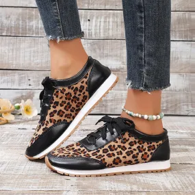 Women Casual Shoes Autumn Platform Leopard