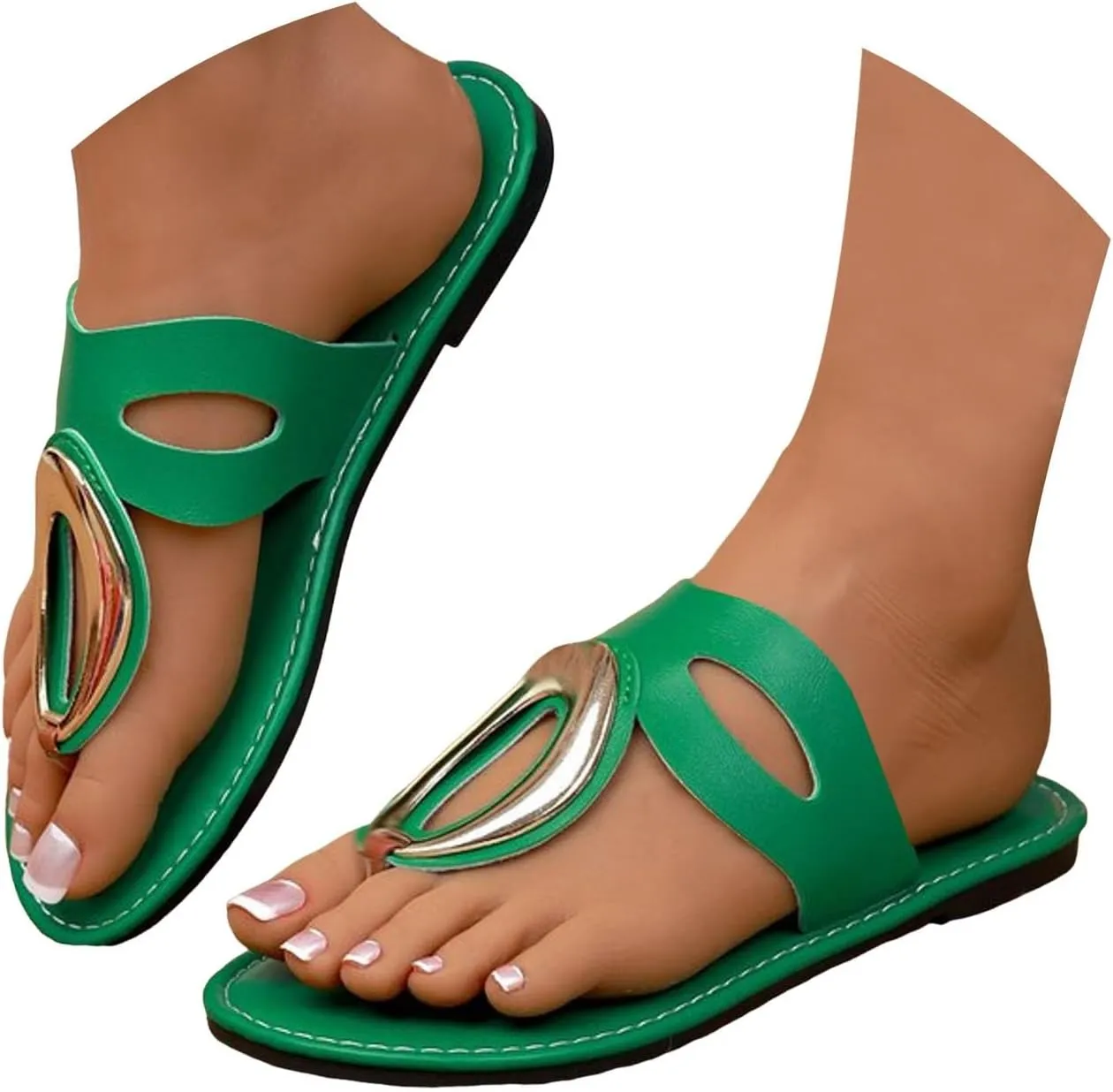 Women's Flat sandals Stylish Beach Footwear Non Slip Women Sandals Comfortable and Lightweight Casual Flip Flops sandals