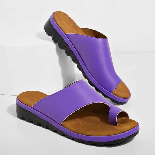 Women'S Vintage Wedge Platform Pullover Slippers 12197341C