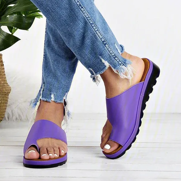 Women'S Vintage Wedge Platform Pullover Slippers 12197341C