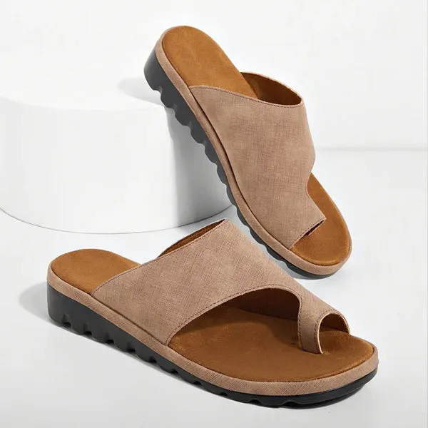 Women'S Vintage Wedge Platform Pullover Slippers 12197341C