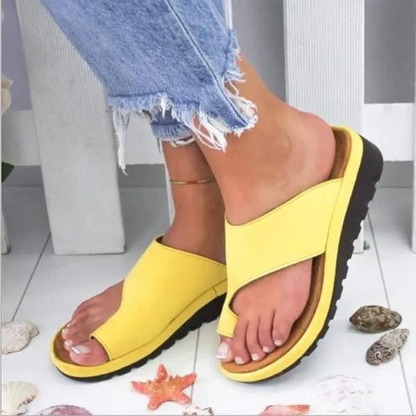 Women'S Vintage Wedge Platform Pullover Slippers 12197341C