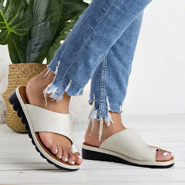 Women'S Vintage Wedge Platform Pullover Slippers 12197341C
